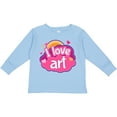 thumbnail image 3 of Inktastic Artist I Love Art Girls Long Sleeve Toddler T-Shirt, 3 of 5