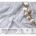 thumbnail image 5 of RUVANTI 100% Organic Cotton Sheets - California king Sheet Sets - 4 Piece Percale Weave Bedding, Crisp, Cooling & Breathable, Soft & Durable, 16" Deep Pocket, Hotel Quality Sábanas - Multi Paisley, 5 of 7