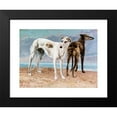 thumbnail image 2 of Gustave Courbet 14x12 Black Modern Framed Museum Art Print Titled - The Greyhounds of the Comte De Choiseul (1866), 2 of 5