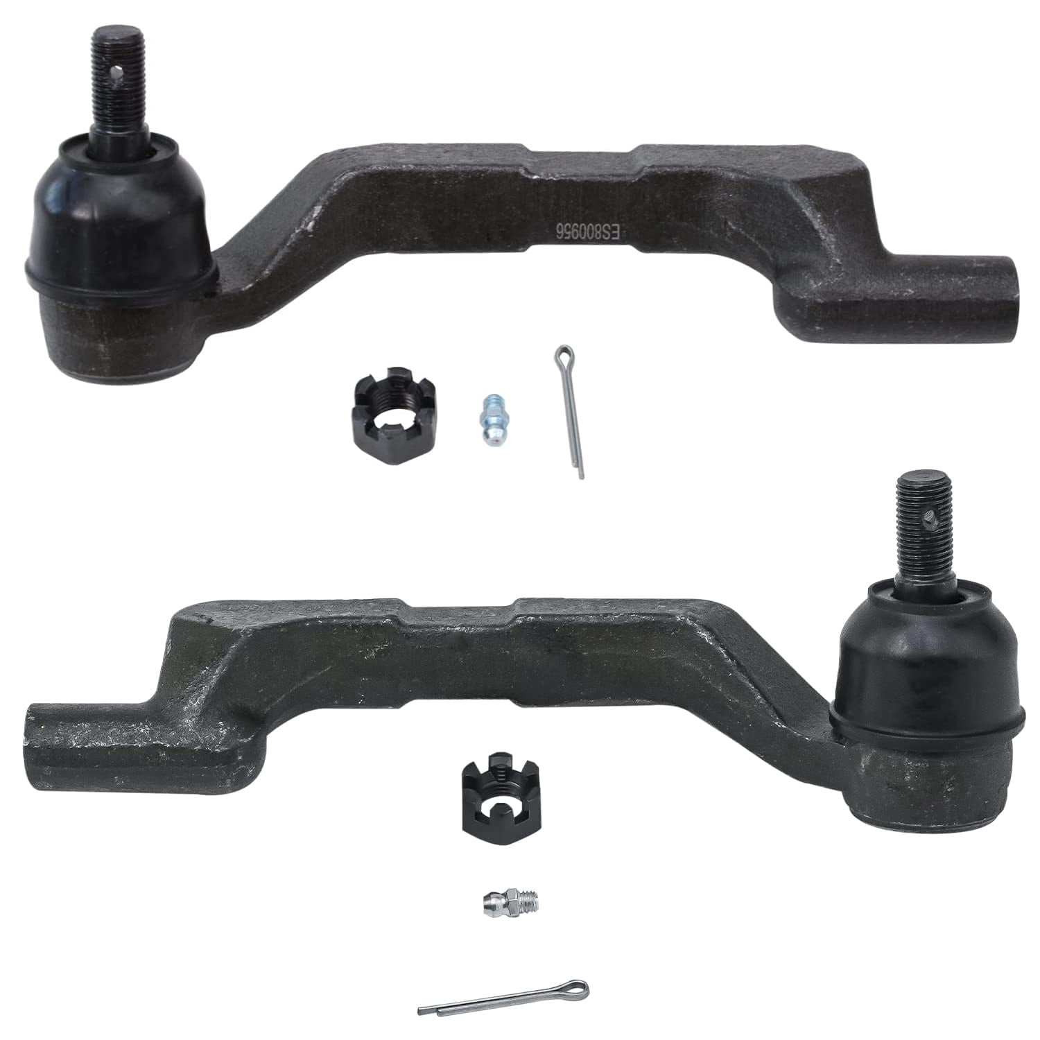 Detroit Axle - Front 4pc Tie Rods for AWD 11-14 Chrysler 300, 11-18 Dodge Charger, 4 Outer & Inner Tie Rods 2011 2012 2013 2014 2015 2016 2017 2018 Replacement