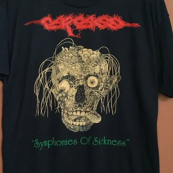 CARCASS band Symphonies of Sickness black T-shirt Unisex Tee All sizes 2F232