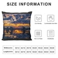 thumbnail image 5 of Orinice Sunset Trees Cloudy Sky Graphic Decorative Cushion Throw Pillow Cover for Home Living Room - Zipper Closure High-Quality 1PC 20x20in, 5 of 5