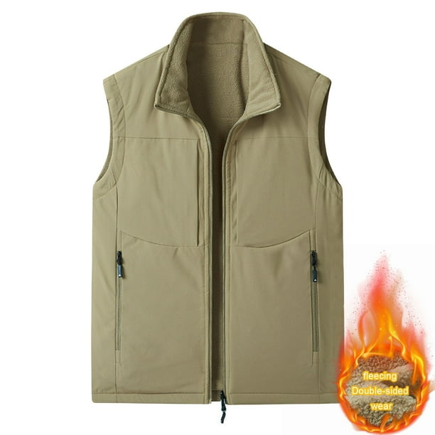 Xihbxyly Chaqueta de Trabajo para Hombre, Versátil Abrigo para Exteriores, con Múltiples Bolsillos, Cuello Alto Cómodo, Tejido Ligero, Ideal para Fotografía Deportiva, Ideal para Actividades de Prima