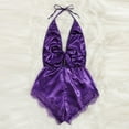 thumbnail image 3 of Women's Chemises Negligees Sexy Panties with Self Strapless Bra Ladies Night Gowns Med Mini Dress Sexy Lingerie Couple Matching Underwear Set Bra Corset Lingerie for on Clearance Purple M, 3 of 6