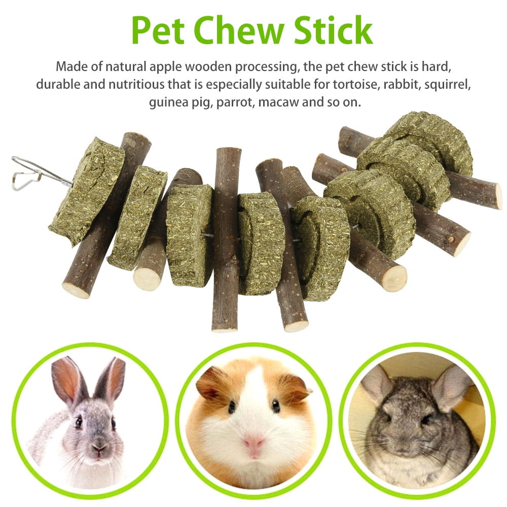 Small Pets Hamster Teeth Grinding Stick Branch Rabbit Guniea Pig Chew Grass Toy 