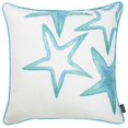 thumbnail image 2 of Marine Blue Stars Square 18" Throw Pillow Cover, 2 of 3