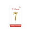 thumbnail image 1 of Vela Cumpleaños Prichos Icasi Color Dorado No. 7, 1 of 2