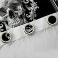 thumbnail image 4 of Feelyou 3D Tribal Skull Curtains Pack of 2 (42x84 Each) for Teen, Vintage Bohemian Damask Curtains Blackout, Mandala Flower Floral Bedroom Curtains, Window Curtains Home Decor, 4 of 6