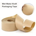 thumbnail image 5 of Reinforced Water Activated Kraft Gum Tape,Brown Paper Tape 2 Inch x 164Ft,Heavy Duty Security Packing Tape,Craft Paper Tape for Shipping,Moving & Sealing,Reinforce Kraft Tape 2 Pack, 5 of 6