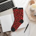 thumbnail image 6 of Vsdgher Tomatoes And Chili Unisex Crew Socks Lightweight Breathable Ventilation Ankle Socks, Mid-calf socks for Daily, 6 of 7