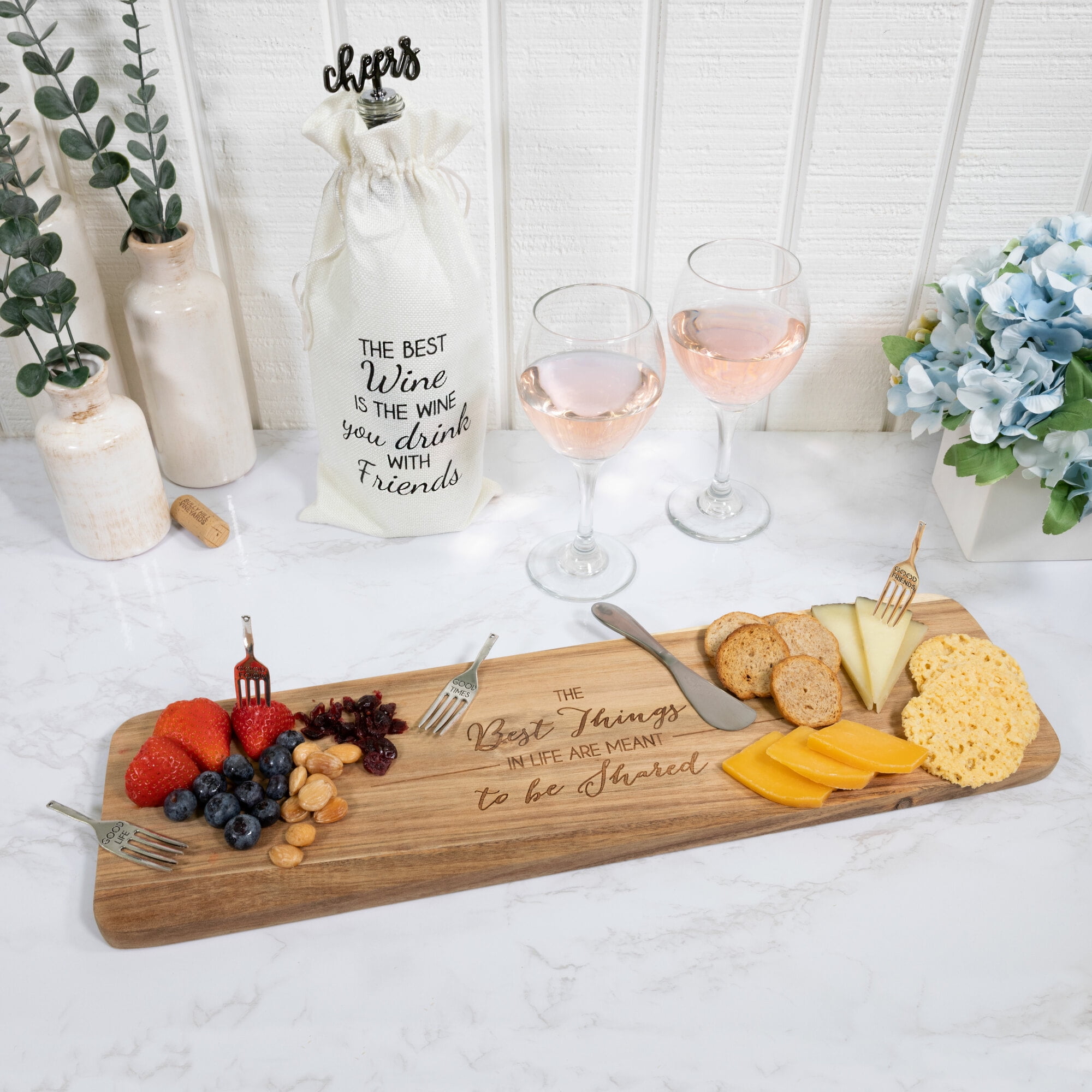 Best Things - 21" Acacia Cheese/Bread Board Set