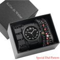 thumbnail image 1 of Reloj de pulsera para hombre con personalidad, conjunto de regalo, relojes de fecha de cuarzo de cuero de lujo con caja para regalo de novio, Idea para el Día del Padre Tan Jianjun  unisex, 1 of 2