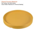 thumbnail image 3 of Unique Bargains 6' Ceramic Round Planter Saucer Flower Pot Drip Tray Coaster, Yellow 2 Pack, 3 of 5