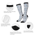 thumbnail image 4 of Picia Women Crew Soft Moisture-wicking Socks Lily Flower Pattern Design Cotton Socks, One Size fit All, 4 of 9