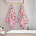thumbnail image 4 of SKYSONIC 2 Pack Pink Funny Gnomes Hand Towels, Easter Flower Eggs Kitchen Towel Ultra Soft and Absorbent,Decorative Fingertip Face Towel for Bathroom Hotel, 28.3"x14.4", 4 of 6
