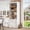 White, variant on 71" Farmhouse Storage Cabinet with 3 Drawers and Adjustable Shelves, Brown