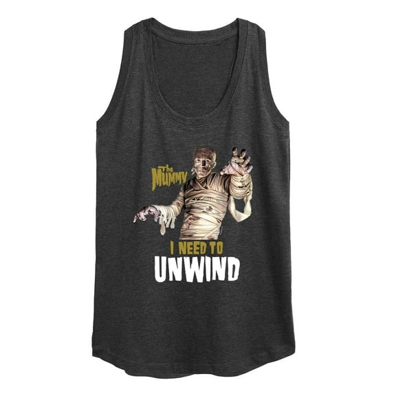 Classic Monsters - The Mummy - I Need to Unwind - Women's Racerback Tank Top