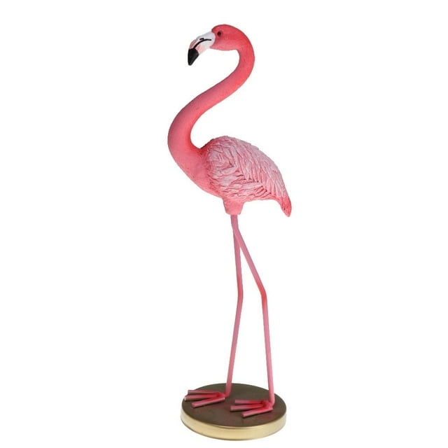 Figura decorativa de flamenco elegante y creativa para escritorio, decoración del hogar, color rosa, 29 x 11 cm 29x11cm
