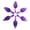 Purple, variant on National Artcraft MEDIUM Twist-Style Ceramic Christmas Tree Lights for New or Vintage Ceramic Christmas Trees - 100/Pack (Crystal)