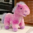 thumbnail image 2 of Eosunjian Stuffed Plush Horse Toy Dreamy Stuffed with Gradient Colors 20/35cm Soft Decor for Kids Girls Fluffy Round Body Horse for Home Bedroom or Desk, 2 of 8