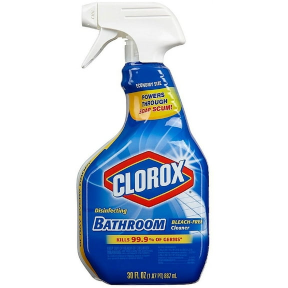 Clorox Disinfecting Bleach Free Bathroom Cleaner Trigger Spray 30 oz (Pack of 6)
