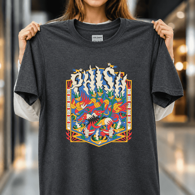 T-Shirt Unisexe de Tournée d'Été Phish Jam Band Fan Concert B340, P - 5TG