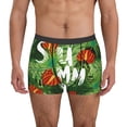 thumbnail image 2 of Bingfone Palm Leaves And Tropical Flowers Men's Underwear - Casual Stretch Boxer Briefs-Large, 2 of 7