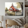 thumbnail image 2 of Designart Church In Country Town VI Canvas Wall Art, 2 of 5