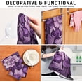 thumbnail image 7 of GZHJMY Purple Flowers Kitchen Towels 18x28inch Ultra Soft Absorbent Quick Drying Kitchen Dish Towels Washable Cleaning Cloths Hand Towels Tea and Bar Towels, 1 Pack, 7 of 7