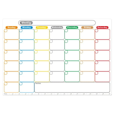 

YiBai Magnetic A3 Monthly Schedule Customized Refrigerator Sticker Erasable Schedule Message Board Soft Whiteboard Pet Writing Board F