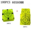 thumbnail image 1 of 100Pcs Total Station Reflector Aiming Target Sticker Measuring Phosphor 60mm, 1 of 4