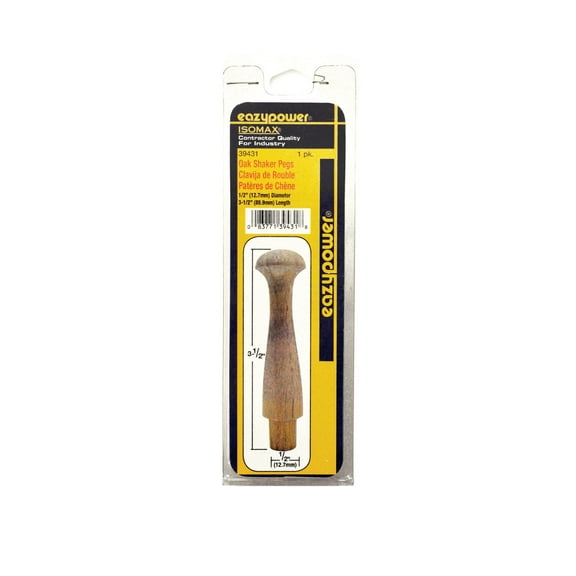Eazypower Oak Shaker Peg, 1/2" X 3-1/2", PK2