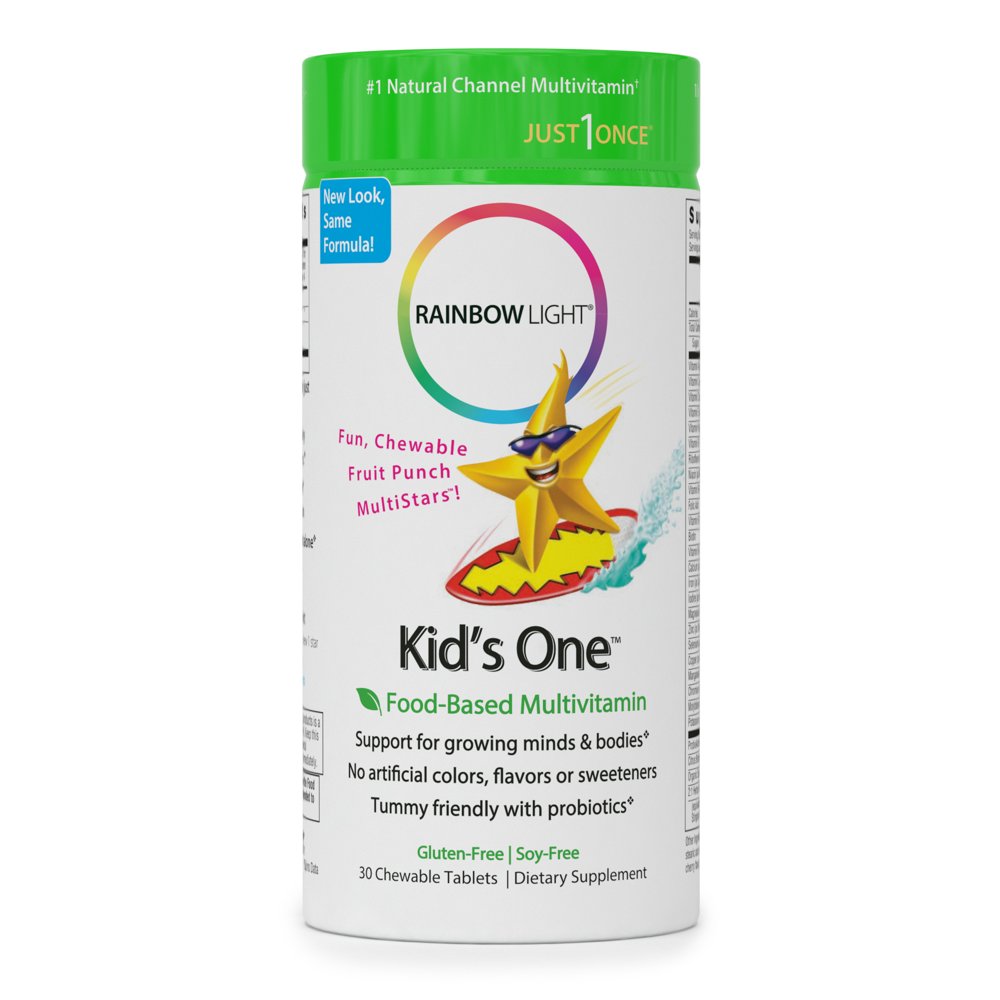 Rainbow Light Kids One, FoodBased Multivitamin, Chewable Probiotic