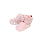 Wrapables® Fleece Baby Booties with Anti-Skid Bottoms, Pink, 12-18 M