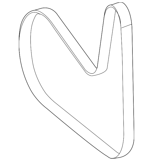 Genuine OE Mercedes-Benz Serpentine Belt - 000-993-17-00