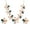 Gold /Green, variant on Efulgenz Blue Flower Statement Necklace Set Rhinestone Austrian Crystal Chunky Bridal Choker Necklace and Earring Set for Women Fashion Jewelry Set for Party Prom Wedding Bridesmaid Gift