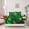 thumbnail image 3 of Erosebridal Gamer Gamepad Sheet Set Twin, Geometry Stripe Bedding Sets Twin Size, Game Lover Twin Sheet Sets, Microfiber Room Decorative, 3-Piece, 3 of 6