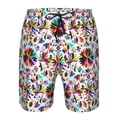 thumbnail image 4 of Kdxio Mexican Bright Style Pattern Mens Casual Shorts - Drawstring Summer Beach Sports Shorts for Men, 4 of 9