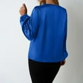 thumbnail image 5 of Silk Like Satin Women's Long Sleeve Casual Blouse Elegant And Stylish Top For Every Occasion Button down Shirts for Women plus Size Active Wear T Shirts for Women Plain T Shirt Women Long Sleeve, 5 of 5