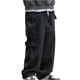 thumbnail image 2 of Pantalones de trabajo rectos de tubo para hombre, holgados, con cremallera y bolsillo, estilo retro, informales, largos, 2 of 8