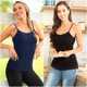 thumbnail image 4 of Cami Correa de espagueti ajustable para mujer construida en sujetador camisetas sin mangas 2 Pack Size T 2XL, 4 of 7