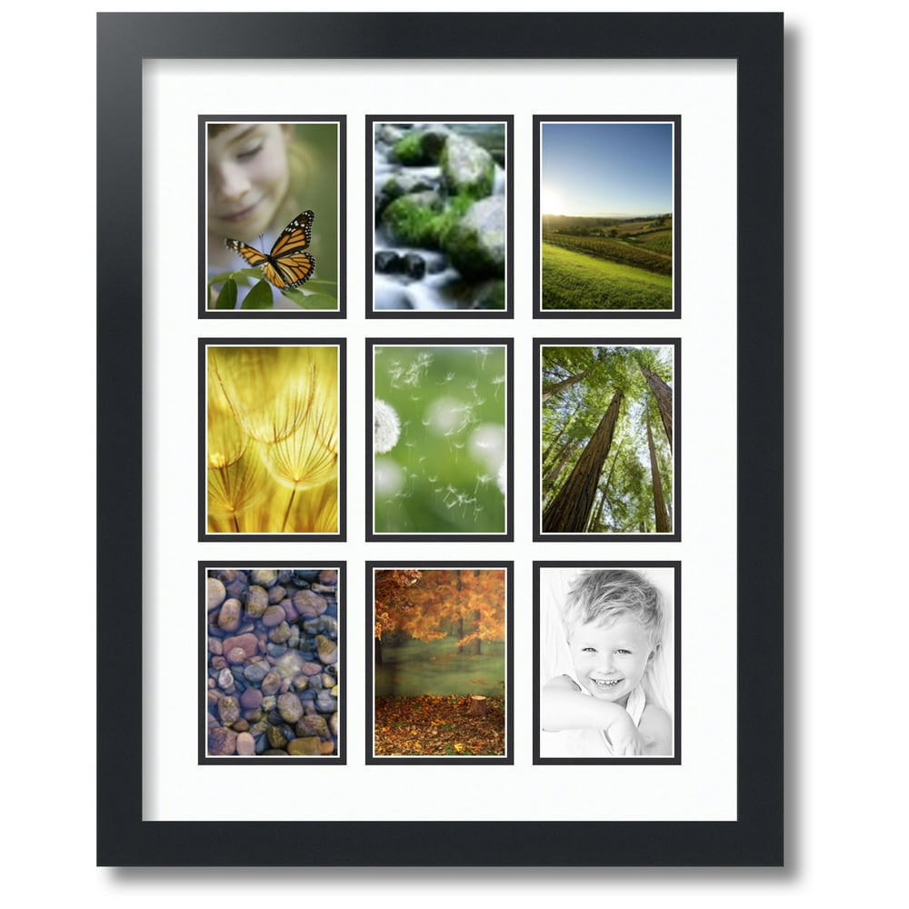 ArtToFrames Collage Photo Picture Frame with 9 3.5x5" Openings