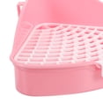 thumbnail image 3 of MERRYHAPY Caja Sanitaria Rosa Para Conejos Y Pequeños Roedores Con Desmontable Y De Espacio, 3 of 6