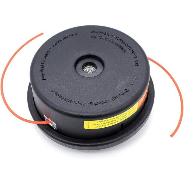 AutoCut 25-2 Trimmer Head for Clearing Saws, 2.4mm Line Diameter Cutting Head, Bump Feed for Stihl Compatibility, Round Type for Enhanced Precision