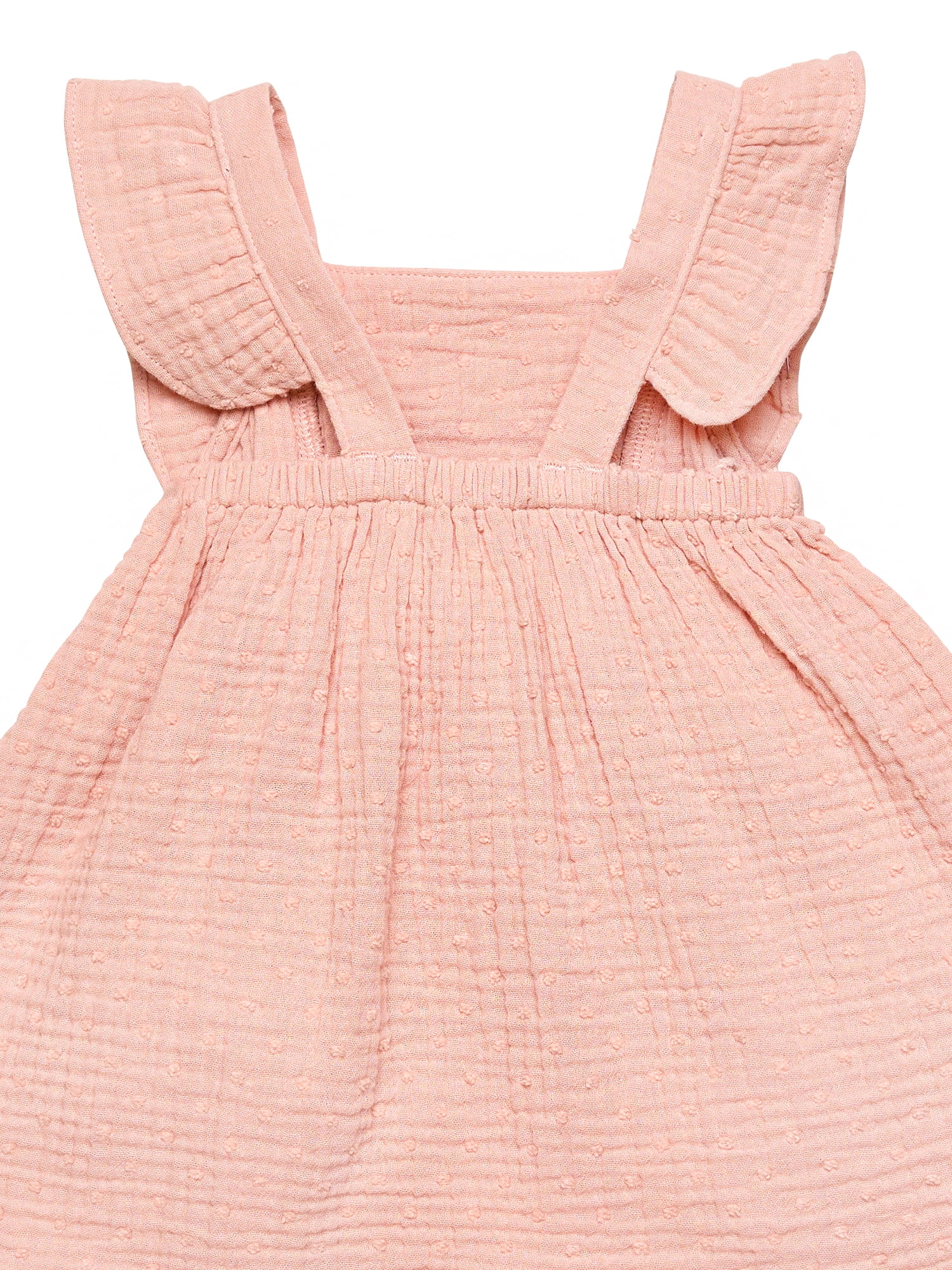 Modern Moments by Gerber Baby Girl Dress With Ruffle Sleeves and Diaper Cover, 2-Piece, Sizes 0/3 Months - 24 Months