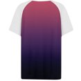 thumbnail image 4 of Fiudx Liquidación de Ofertas Flash Top con Cuello En V de Manga Corta Degradado de Color Sólido con Botones para Mujer, 4 of 5