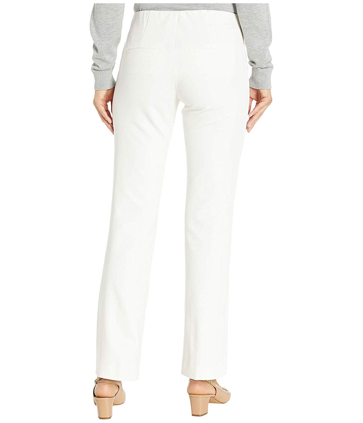 winter white stretch pants