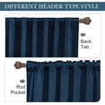 thumbnail image 3 of Velvet Curtains - Blackout Curtains for Living Room, Thermal Insulated Noise Reducing Panel Soft Vertical Sense Window Decor for Cottage Farmhouse, Navy Blue, 2 Panels, 3 of 4