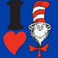 thumbnail image 2 of Dr. Seuss I Heart The Cat in the Hat  Graphic T-Shirt, 2 of 3