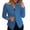Dark Blue, variant on Women Blazer Women's Autumn Solid Color Zippered Cuffs Button Suit Jacket Suits for Women Chaquetas De Mujer Elegantes (Blue,XL)